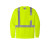 Custom CornerStone ANSI 107 Class 2 Mesh Long Sleeve Tee - Safety yellow Front