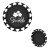Custom Flying Grip Disc - Black