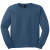 Custom Gildan Ultra Cotton Long Sleeve T-Shirt - Indigo blue