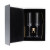 Custom Arbane Champagne Glass Set with Cake Knife - Open View