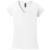 Custom Gildan Softstyle Women's Fit V-Neck T-Shirt - White Front View 