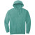Custom Comfort Colors Ring Spun Hooded Sweatshirt - Seafoam Front View 