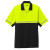 Custom CornerStone Full Color Select Lightweight Snag-Proof Enhanced Visibility Polo - Safety Yellow/Black Front View 