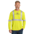 Custom CornerStone Full Color ANSI 107 Class 2 Long Sleeve Safety T-Shirt - Safety Yellow 