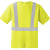 Custom CornerStone Full Color ANSI 107 Class 2 Safety T-Shirt - Safety Yellow