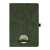 Custom Striped Watermark Notebook - Green