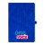 Custom Striped Watermark Notebook - Blue