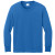 Custom Port & Company Youth Long Sleeve Core Cotton Tee - Royal