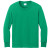 Custom Port & Company Youth Long Sleeve Core Cotton Tee - Kelly