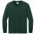 Custom Port & Company Youth Long Sleeve Core Cotton Tee - Dark Green