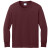 Custom Port & Company Youth Long Sleeve Core Cotton Tee - Athletic Maroon