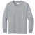Custom Port & Company Youth Long Sleeve Core Cotton Tee - Athletic Heather