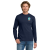 Custom Gildan Youth Heavy Cotton 100% Cotton Long Sleeve T-Shirt - Navy