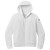 Custom Nike Full Color Women's Club Fleece Sleeve Swoosh Full-Zip Hoodie - White Front View 