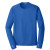 Custom OGIO Full Color Long Sleeve Pulse Crew - Electric Blue Front View 