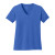 Custom Port & Company Full Color Women's Core Cotton V-Neck Tee - Royal