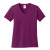 Custom Port & Company Full Color Women's Core Cotton V-Neck Tee - Raspberry