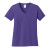 Custom Port & Company Full Color Women's Core Cotton V-Neck Tee - Purple