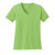 Custom Port & Company Full Color Women's Core Cotton V-Neck Tee - Lime