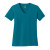 Custom Port & Company Full Color Women's Core Cotton V-Neck Tee - Teal