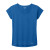 Custom OGIO Full Color Women's Pulse Dolman Tee - Electric Blue Front View 