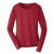 Custom OGIO Women's Long Sleeve Pulse Crew - Ripped red
