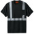 Custom CornerStone Full Color Enhanced Visibility Segmented Tape Tee - Black