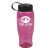 27 Oz Poly-Pure Sports Bottle with Tethered Lid