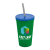 Custom Tumbler with Lid & Straw Mix and Match Colors - Green