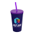 Custom Tumbler with Lid & Straw Mix and Match Colors - Navy Blue