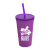 Custom Tumbler with Lid & Straw Mix and Match Colors - Violet