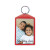 Custom Transluscent Sparkly Snap in Key tag - Red