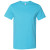 Custom Bella + Canvas Full Color Unisex Jersey Short Sleeve Tee - Turquoise Front View