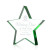 Custom Esna Star Award - Green Starfire 5"