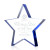 Custom Esna Star Award - Blue Starfire 5"