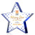 Custom Full Color Award - Esna Blue Star 5"