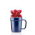 Custom 16 oz Planter Mug - Navy In Use 