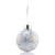Custom Confetti Ornament - Silver 