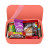 Custom Bamboo Bento Snax Gift set - Red Lifestyle View 