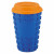 Custom 16 oz Sili Square Tumbler - Blue 