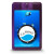 Custom Credit Card Style Antibacterial Hand Sanitizer Spray - Translucent Purple Front View