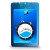Custom Credit Card Style Antibacterial Hand Sanitizer Spray - Translucent Teal Front View