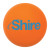 Custom Round Stress Reliever - Orange Front View