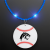 Custom Still-Light Blue Beads With Baseball Medallion