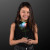  Custom LED Rose Iridescent Flower Wands - Lifestyle View