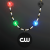 Custom Multicolor Light Beads with Black Medallion