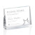 Custom Tweed Horizontal Optical Crystal Award - 6" W x 4" H