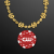 Custom Gold Money Beads with Red Poker Chip Medallion (NO-Light)