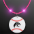 Custom Still-Light Pink Beads With Baseball Medallion