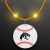Custom Still-Light Yellow Beads With Baseball Medallion